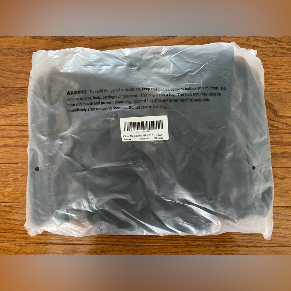 Clear Backpack (Brown) - image 7